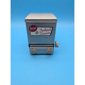 Vintage TableCraft Stainless Steel Toothpick Dispenser 4.5"